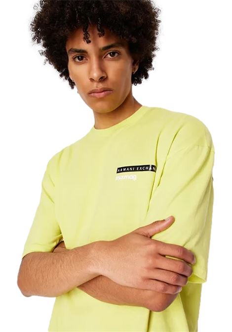 T-shirt relaxed fit in cotone organico con logo MIXMAG ARMANI EXCHANGE | T-shirt | 3DZTJA ZJ8EZ1694